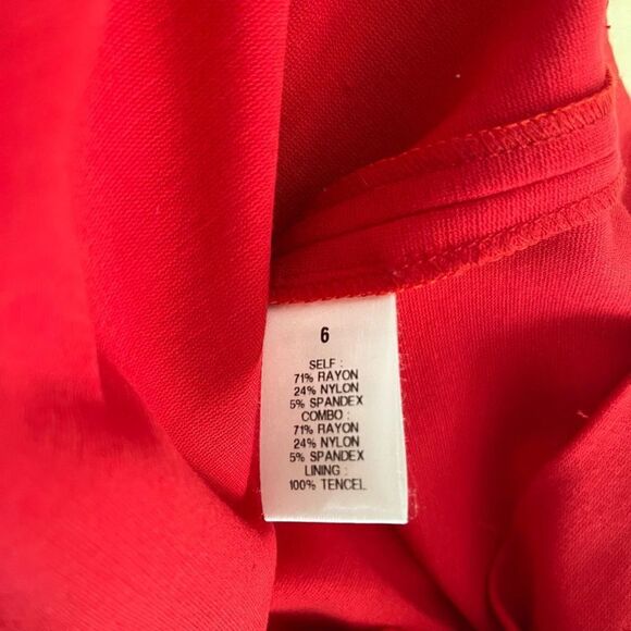 Cut25 by Yigal Azrouël Peplum Red MIDI Dress Size 6 - Picture 6 of 8